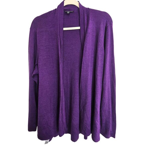 Eileen Fisher Sweaters - Eileen Fisher Sweater Cardigan Quiet Luxury Sustainable Open Merino Wool 1X Prep